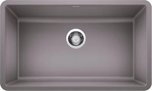Miniatura 12 de BLANCO 442534 Precis - Fregadero de cocina de cuenco único, antracita de 30