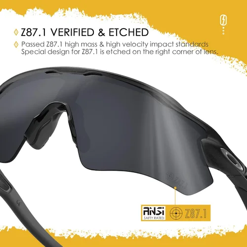 Miniatura 30 de Lentes de repuesto ANSI Z87.1 para gafas de sol Oakley RadarLock Path ventiladas - HI-DEF fotocromático