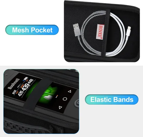 Miniatura 3 de BOVKE Funda de viaje para altavoz GPS Bushnell Golf Wingman HD, soporte portátil de almacenamiento de altavoz GPS de golf, organizador de bolsa