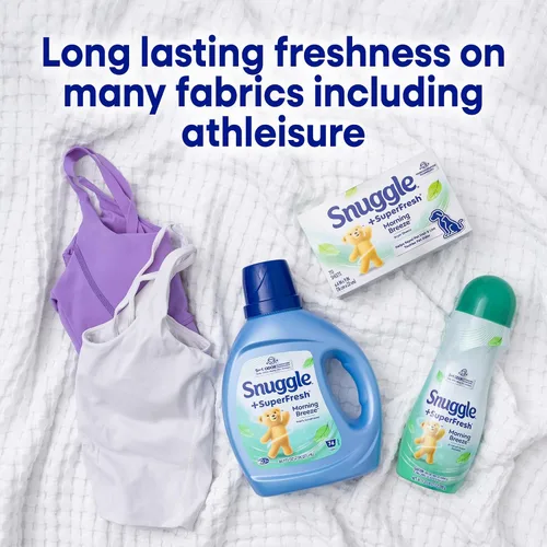 Miniatura 5 de Snuggle Plus SuperFresh - Hojas para secadora suavizantes de tela con control estático y tecnología de eliminación de olores, original, 200
