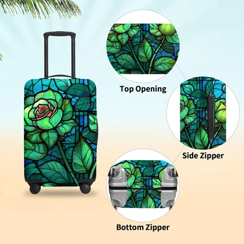 Miniatura 27 de URBEST Funda protectora para maleta, antiarañazos y suciedad, Otoño de vidrieras