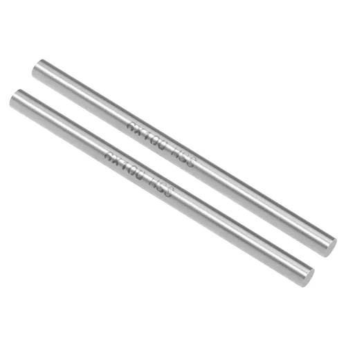 Miniatura 28 de uxcell 2 piezas varillas redondas de acero, 10 mm x 60 mm de acero de alta velocidad (HSS) Barra de torno herramienta, para eje, engranaje, taladro