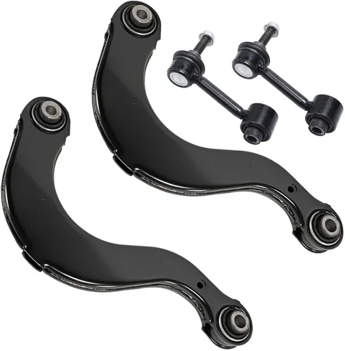 Miniatura 209 de Detroit Axle - Brazos de control superiores traseros para Chrysler 300 Dodge Challenger Charger Magnum, reemplazo del conjunto de brazos de control