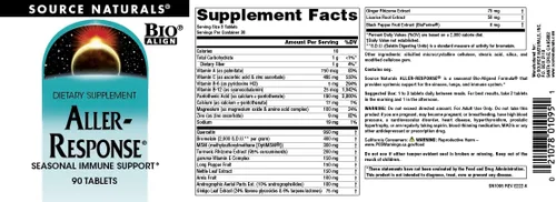 Miniatura 4 de Source Naturals Aller-Response - Apoyo Inmune Estacional - 90 Tabletas