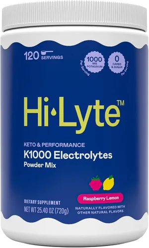 Miniatura 12 de Hi-Lyte K1000 - Mezcla de electrolitos en polvo, naranja Keto y rendimiento, 50 porciones