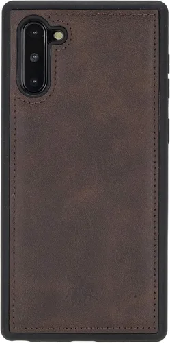Miniatura 139 de Venito Lucca - Funda de piel compatible con Samsung Galaxy Note 10 (6,3 pulgadas), extra segura, con cubierta trasera acolchada, cocodrilo negro