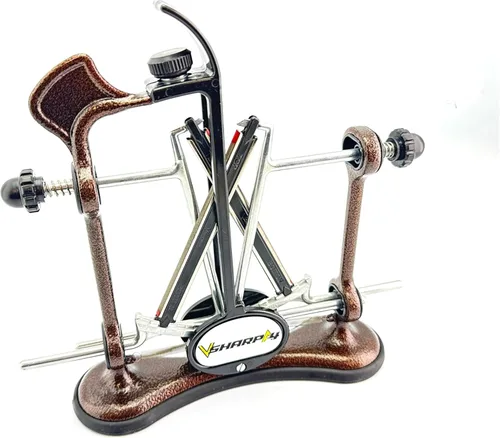 Miniatura 11 de Warthog V-Sharp A4 - Afilador de cuchillos, ideal para cocineros caseros, pescadores, cazadores, varillas de diamante, ángulos ajustables, marco