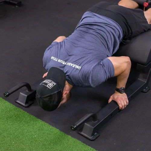 Miniatura 5 de Titan Fitness Desarrollador ajustable de glúteos y isquiotibiales (GHD), equipo de levantamiento de entrenamiento cruzado en gimnasio doméstico