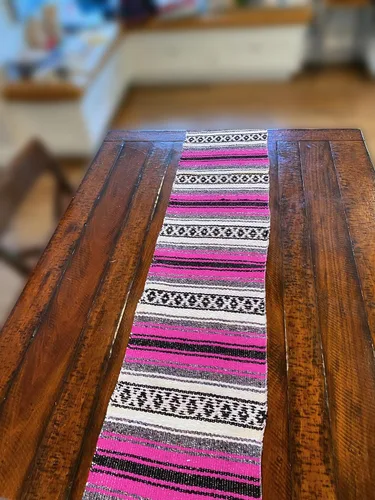 Miniatura 4 de Del Mex (TM) camino de mesa tradicional mexicano, Fucsia