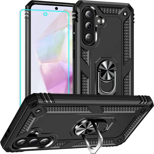 Miniatura 25 de Yiakeng Funda para Galaxy A32 5G, Samsung A32 5G, fundas protectoras de grado militar con anillo para Samsung Galaxy A32 5G (verde militar)