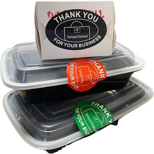 Miniatura 4 de Adhesivos redondos de papel con texto en inglés "Thank You for Your Business" (2 x 3 pulgadas, 500 unidades) para contenedores de alimentos