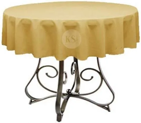 Miniatura 45 de Mantel redondo de poliéster de 72 pulgadas, disponible en más de 45 colores, ideal para restaurantes y superposiciones versátiles de eventos, elige