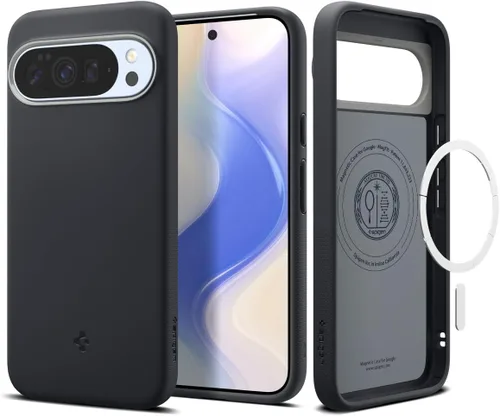 Miniatura 10 de Spigen para Pixel 9a, Funda Nano Pop MagFit (2025) [Compatible con accesorios MagSafe] - Negro y sésamo (2025)