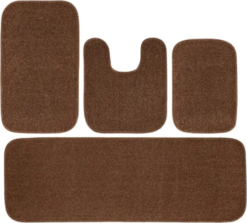 Miniatura 41 de Garland Rug Gramercy - Alfombra de baño rectangular lavable de polipropileno de felpa de 20 x 34 pulgadas, color azul lavabo, suave, absorbente