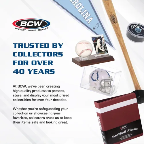 Miniatura 6 de BCW Estuche de exhibición de discos de hockey acrílico, paquete de 3, soporte de disco de lujo con base negra y cubierta transparente, perfecto