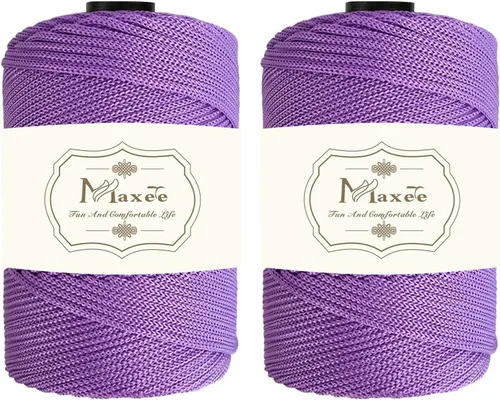 Miniatura 87 de Cordón de macramé premium de poliéster 3 mm × 218 yardas, cordón de macramé 100% polipropileno de 3 mm, ideal para crochet, colgadores de pared, 30
