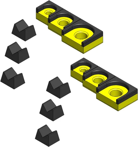 Miniatura 31 de MagAttach Juego de organizador de trinquete (juego de 3 piezas (2 paquetes), Verde/Negro)