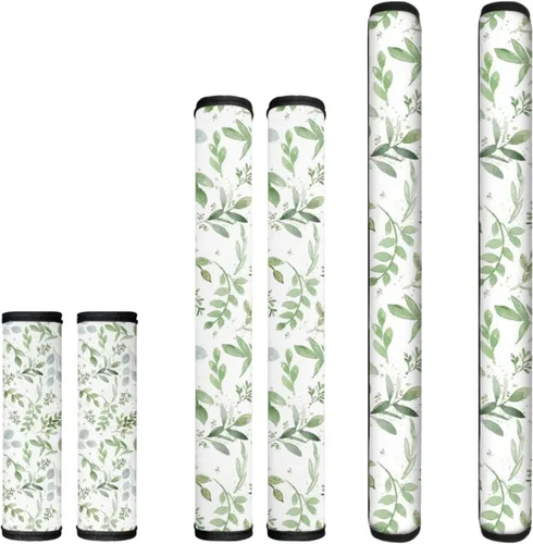 Miniatura 14 de Juego de 6 fundas para manijas de puerta con diseño de margaritas y flores americanas, 4 de julio, Día de la Independencia, fundas para manijas