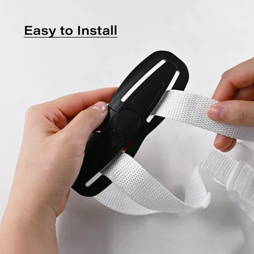 Miniatura 5 de LiXiongBao Arnés de pecho de asiento para niños, hebilla de bloqueo para cochecito de bebé, reemplazo universal para bebés y niños, piezas