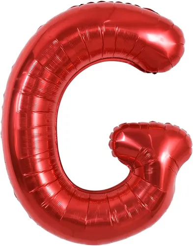 Miniatura 27 de TONIFUL Globos de Letras Rojas Brillantes Grandes de 40 Pulgadas A-Z, Globos Gigantes Jumbo de Helio de Papel de Aluminio Mylar Letra K Grande