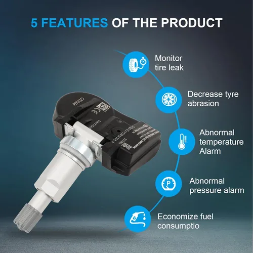 Miniatura 4 de FINDAUTO Equipo original TPMS Sensor 315MHz Sistema de monitoreo de presión de neumáticos Sensor compatible para Jaguar para Land Rover C2C41656