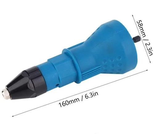 Miniatura 3 de Hilitand Adaptador de pistola remachadora eléctrica Adaptador de pistola de tuerca remachadora Adaptador de pistola remachadora Inserto remachador