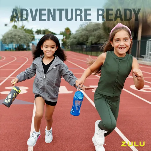 Miniatura 7 de ZULU Torque 2 Pack 16oz Plastic Kids Water Bottle azul (Mojo Blue)