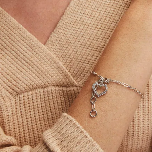 Miniatura 2 de Kendra Scott Pulsera delicada de cristal de corazón Ari, joyería de moda para mujer, Cristal, Circonita cúbica