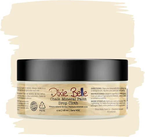 Miniatura 86 de Dixie Belle Paint Company - Pintura con acabado de tiza para muebles, color negro (Caviar), 1 galón, 128 fl oz, pintura mineral color rosa intenso