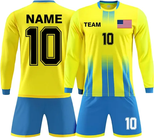 Miniatura 21 de Camisetas de fútbol personalizadas para hombres, mujeres, niños, camisetas de fútbol personalizadas, pantalones cortos, uniformes