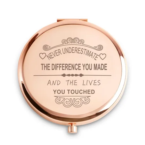 Miniatura 16 de Regalos inspiradores para mujeres, regalos personalizados para el día de la madre, cumpleaños, graduación, amistad, regalo único de espejo compacto