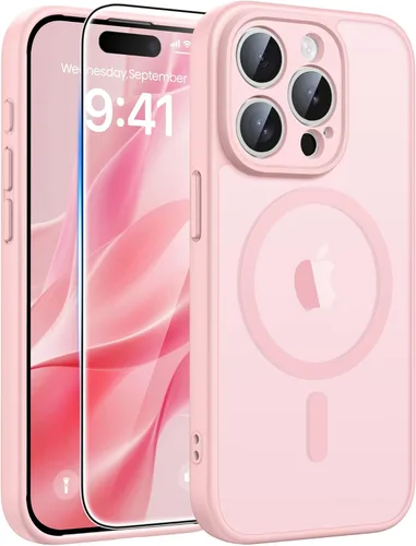 Miniatura 61 de FNTCASE Funda para iPhone 13 Pro: Fundas magnéticas translúcidas mate delgadas con protector de pantalla de vidrio templado