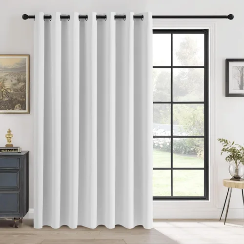 Miniatura 39 de RYB HOME - Cortinas opacas para patio - Cortinas con ojales sólidos, paneles de ventana grandes, eficiencia energética, cortinas de privacidad