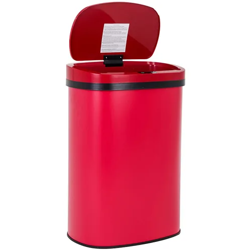 Miniatura 16 de Cubo de basura de 13 galones (50 litros) para cocina con tapa, sensor automático, sin tocar, acero inoxidable, para baño, dormitorio, oficina