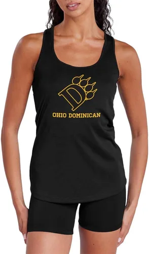 Miniatura 332 de Camiseta deportiva sin mangas oficial de NCAA Collegiate para mujer, con espalda cruzada, colección con logotipo primario