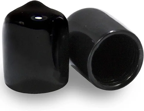 Miniatura 23 de Prescott Plastics Tapones de plástico flexibles de 1/2" (12.7 mm) de diámetro exterior, tapas redondas de tubo de metal negro, inserciones fuertes