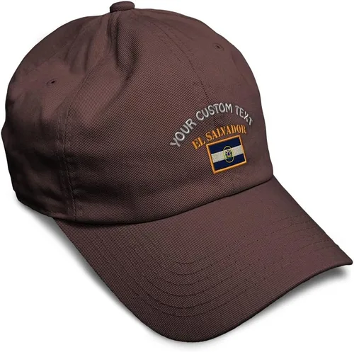 Miniatura 39 de Speedy Pros Sombrero de béisbol suave bordado papá sombrero El Salvador bandera bordado hombres y señoras gorra de béisbol algodón