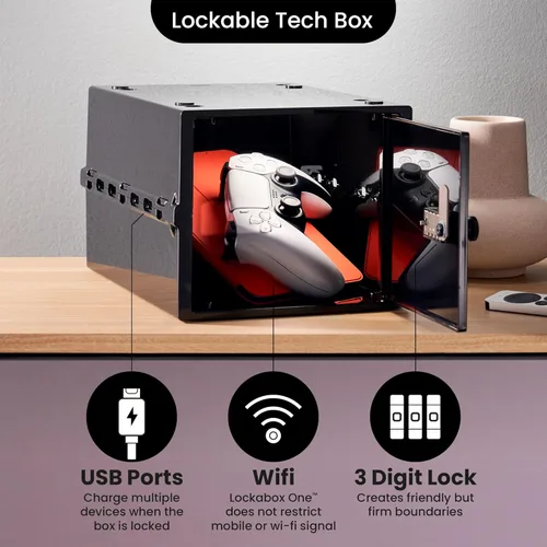 Miniatura 6 de Lockabox One™ Caja de almacenamiento compacta e higiénica con cerradura para alimentos, medicamentos, tecnología y seguridad en el hogar