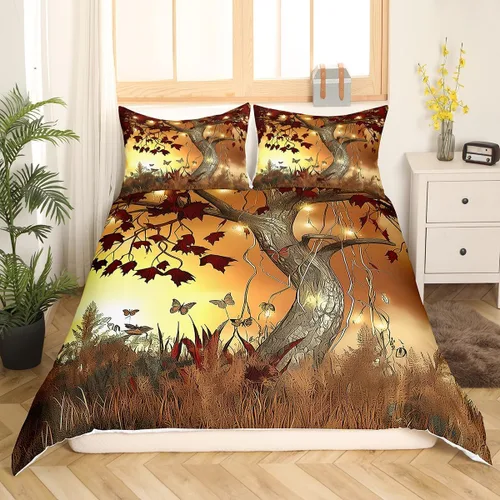 Miniatura 25 de Feelyou Buffalo Ranch - Juego de funda de edredón con diseño de bisontes norteamericanos, tamaño individual (Twin), juegos de ropa de cama