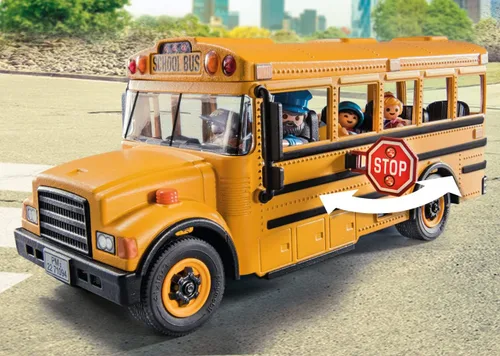 Miniatura 9 de Playmobil Autobús escolar con accesorios y 4 figuras