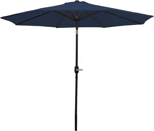 Miniatura 19 de Sunnydaze 9 pies Parasol de Patio de aluminio con inclinación y manivela, Contemporáneo, Beige