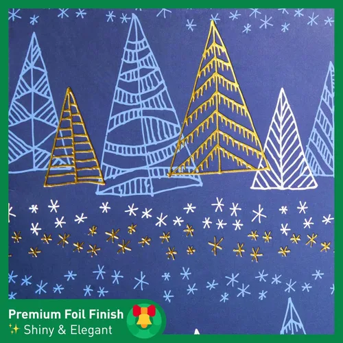 Miniatura 3 de SUNCOLOR Paquete de 12 Cajas de Regalo Grandes de Navidad Azules de 14" con Tapas para Ropa y Regalos