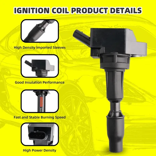 Miniatura 3 de Juego de 4 bobinas de encendido UF764 27300-2GGA0 y 4 bujías de iridio compatibles con Hyundai Sonata Santa Fe Tucson Kia Optima Sorento Sportage