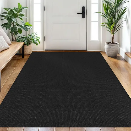 Miniatura 71 de EARTHALL Alfombra de pasillo 3x14 pies, alfombras lavables extra largas para pasillos, tejidas, antideslizante, alfombra trenzada para entrada