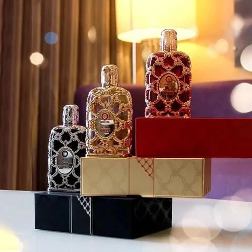 Miniatura 8 de Orientica Luxury Collection Royal Bleu Eau De Parfum 0.25 oz / 0.3 fl oz Mini Splash – Amaderado, Picante, Vainilla, Cardamomo, Bergamota, Lavanda