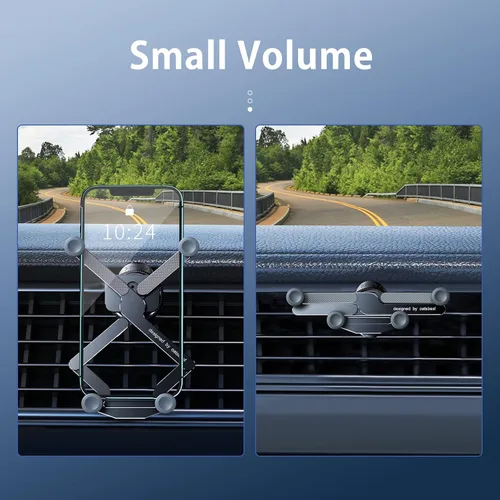 Miniatura 4 de OATSBASF Soporte de teléfono para ventilación de automóvil [cuerpo de metal completo] Soporte plegable para teléfono para ventilación de automóvil