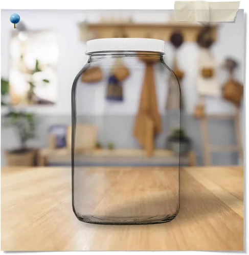 Miniatura 7 de Fermentaholics 2 tarros de cristal de Kombucha de un galón y cubiertas de tela de muselina transpirable y bandas de goma Paquete de 2 tarros