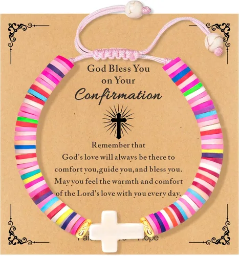 Miniatura 10 de Regalos navideños para niños, niñas adolescentes, mujeres, linda pulsera de cruz para niñas, regalos de Navidad cristianos para mujeres, ideas