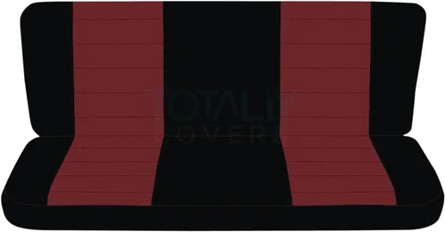 Miniatura 24 de Totally Covers Compatible con fundas de asiento de camión de dos tonos Ford F-150 Super Cab 1997-2003 (banco dividido trasero 40/60): negro y azul