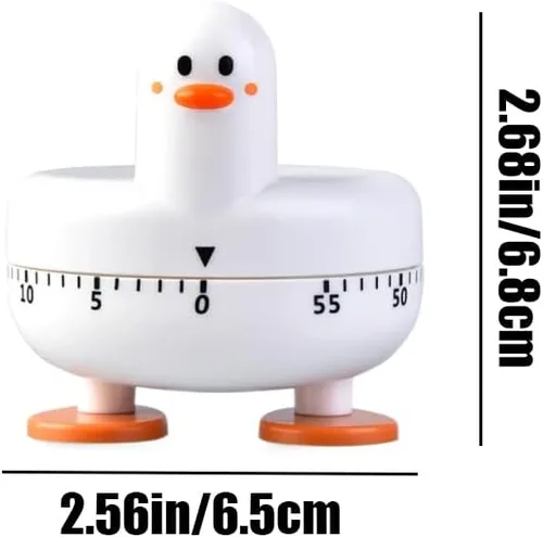 Miniatura 2 de Temporizador de cocina lindo pato temporizador de cocina de 60 minutos de viento mecánico giratorio alarma para cocina cocina hornear
